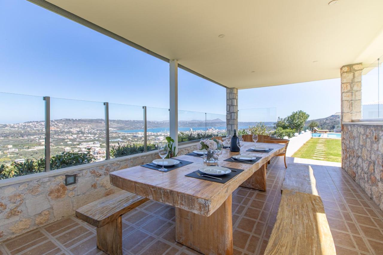Villa Kedria With A Panoramic Ocean View Tsikalaria  エクステリア 写真